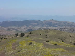 Panorama tra Safranbolu e il mar nero